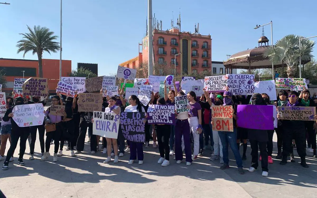 Mujeres en Reynosa marchan para exigir justicia -  Jaime Jiménez (2)